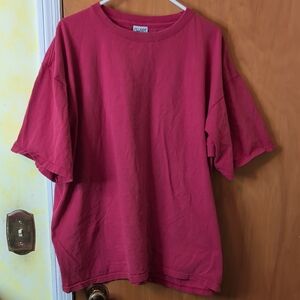 Pluma 90s Vintages Classic Red Heavyweight Cotton T-Shirt XL
